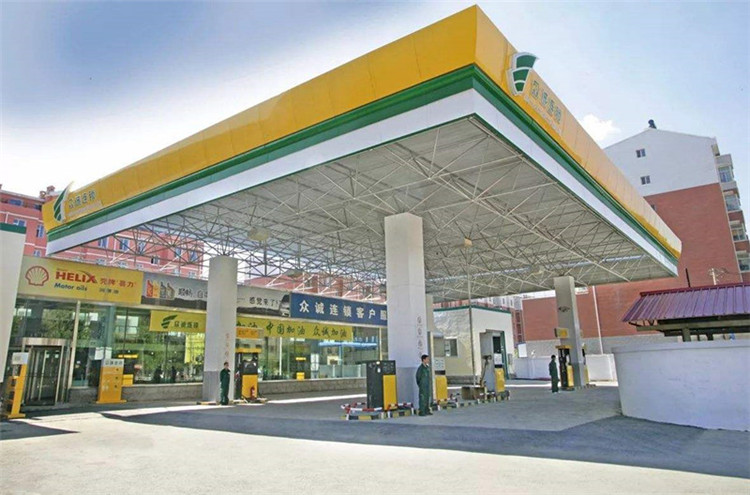 马鞍山加气站钢结构网架案例7